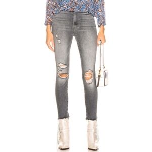 🆕️ MOTHER Denim Jeans The Swooner Ankle Chew Scene of the Crime Size 27 Baddie
